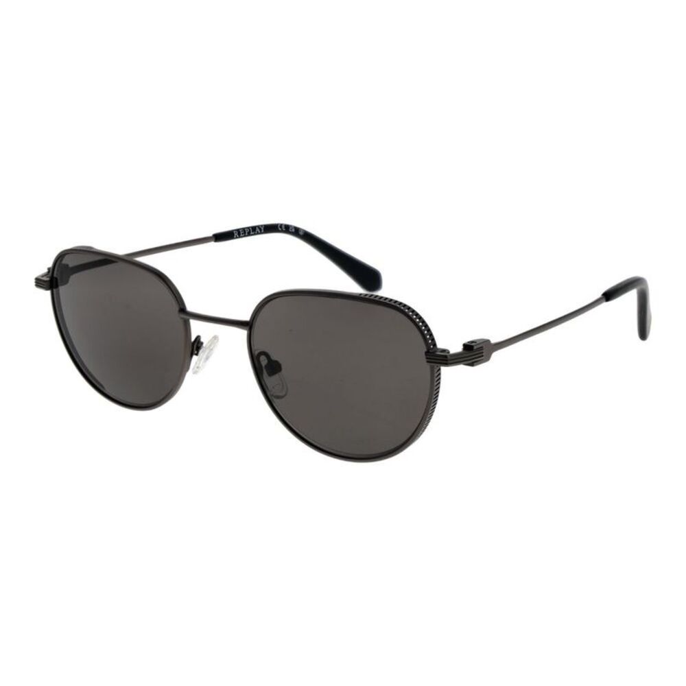 Replay Gray Metal Men's Sunglasses